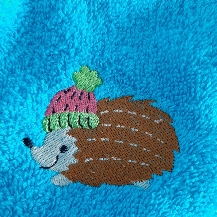 Hérrisson motif broderie
