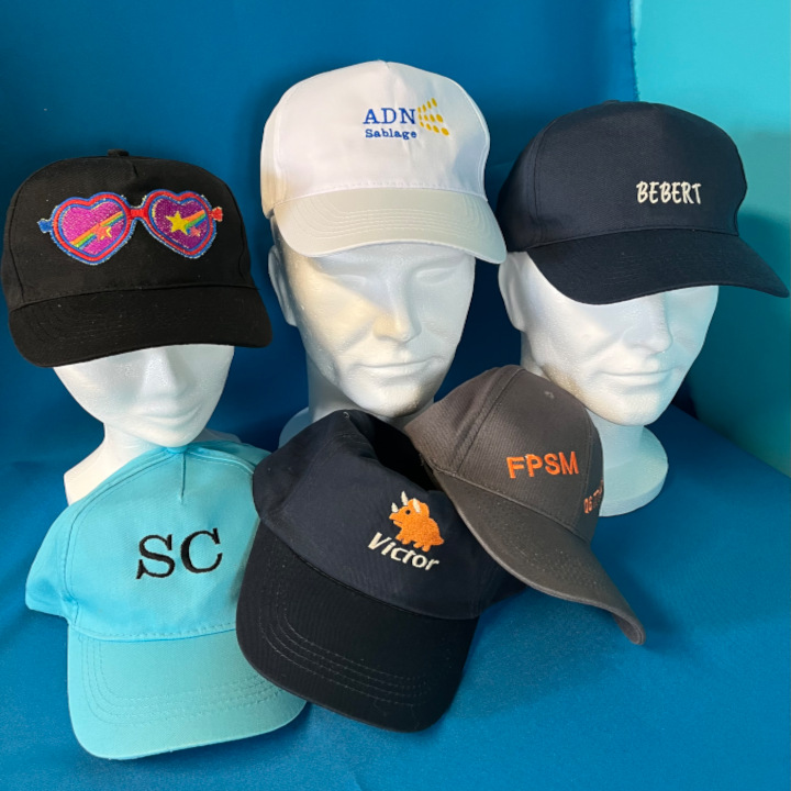 casquettes broderie